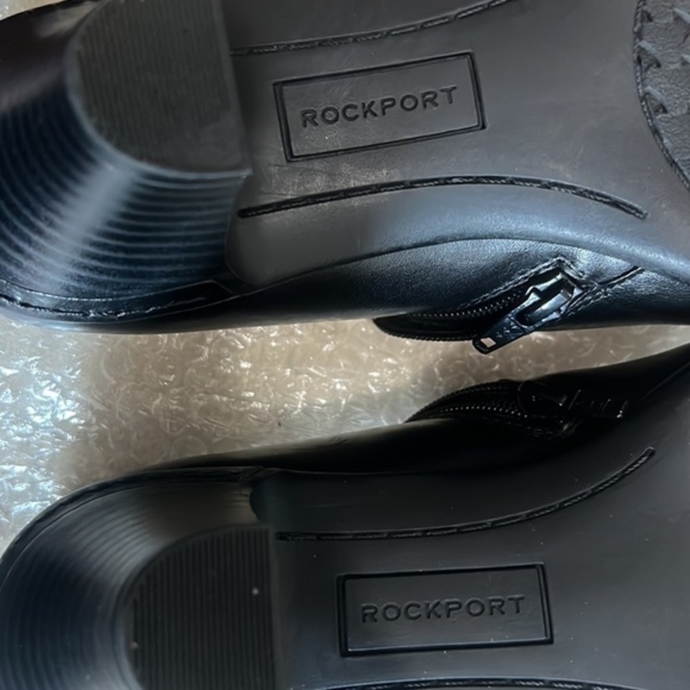 ROCKPORT COBB HILL COLLECTION WOMENS MELISSA BLACK LEATHER SHOES SIZE 10 Medium - Picture 9 of 12
